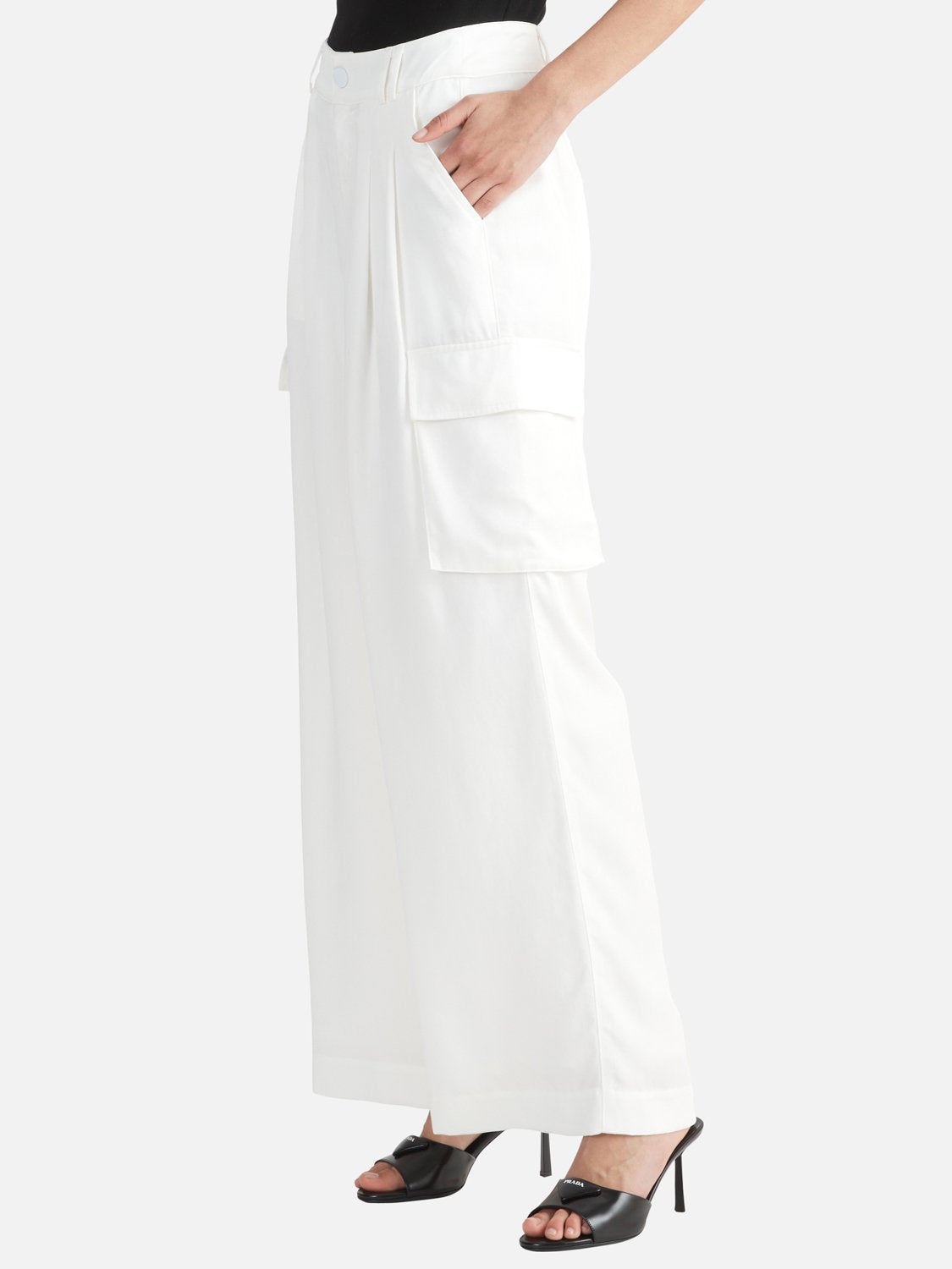 Hayley Cargo Pant - Vintage White