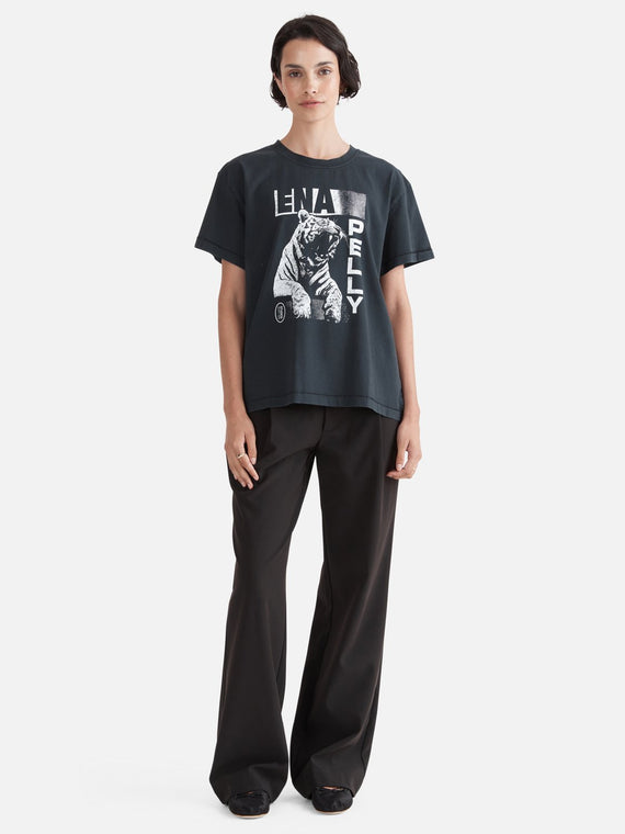 Roaring Tiger Relaxed Tee - Vintage Black